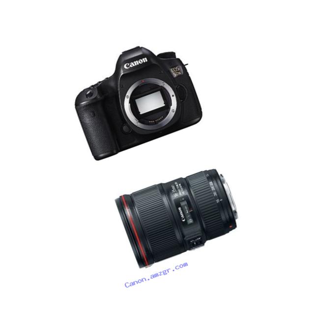 Canon 5DS Digital SLR Camera w 16-35 F4L Lens Bundle