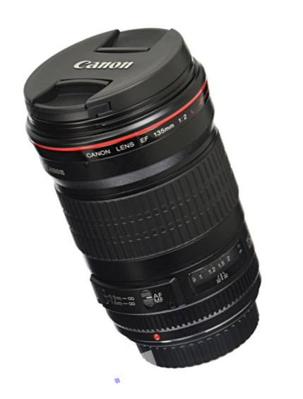 Canon EF 135mm f/2L USM Lens for Canon SLR Cameras - Fixed