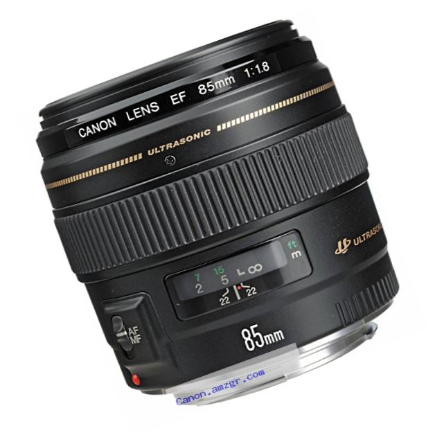 Canon EF 85mm f/1.8 USM Medium Telephoto Lens for Canon SLR Cameras - Fixed